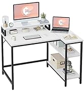 Amazon | CubiCubi l字デスク パソコンデスク 机pcデスク 幅110cm